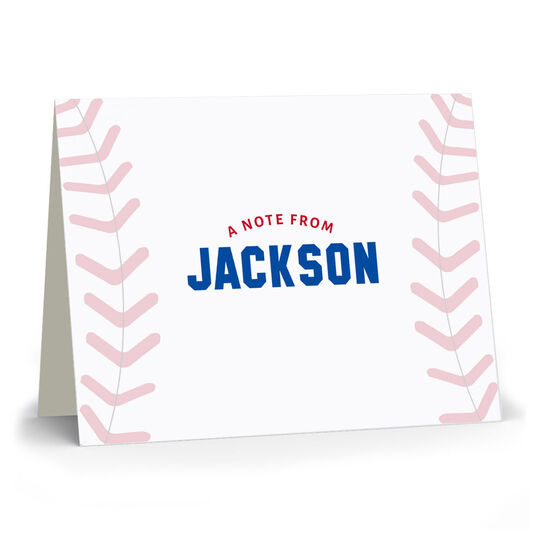 Baseball Folded Note Cards